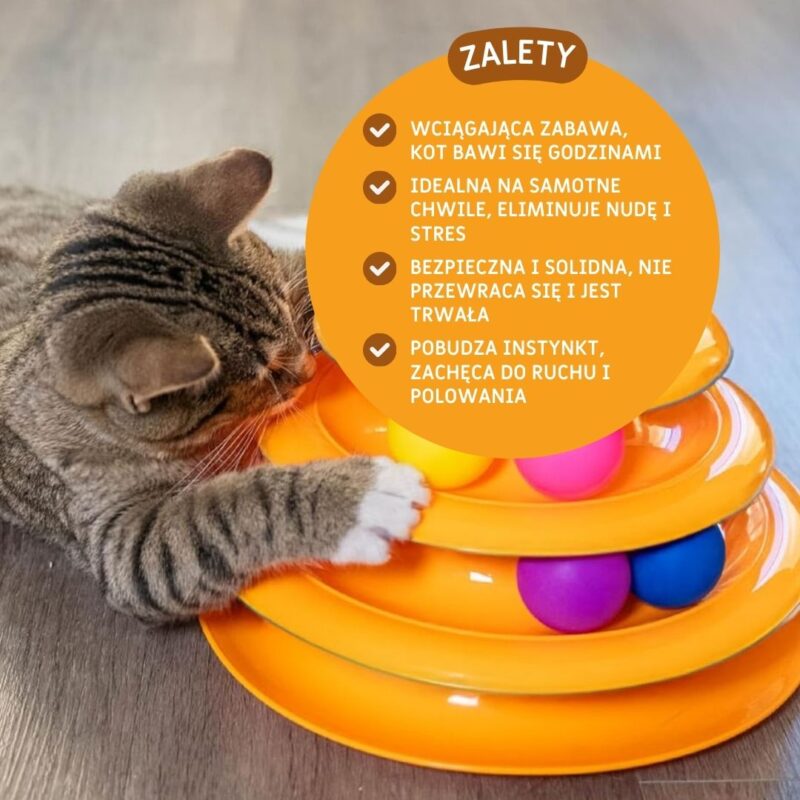 Wieża CatMotion z piłeczkami - obrazek 2