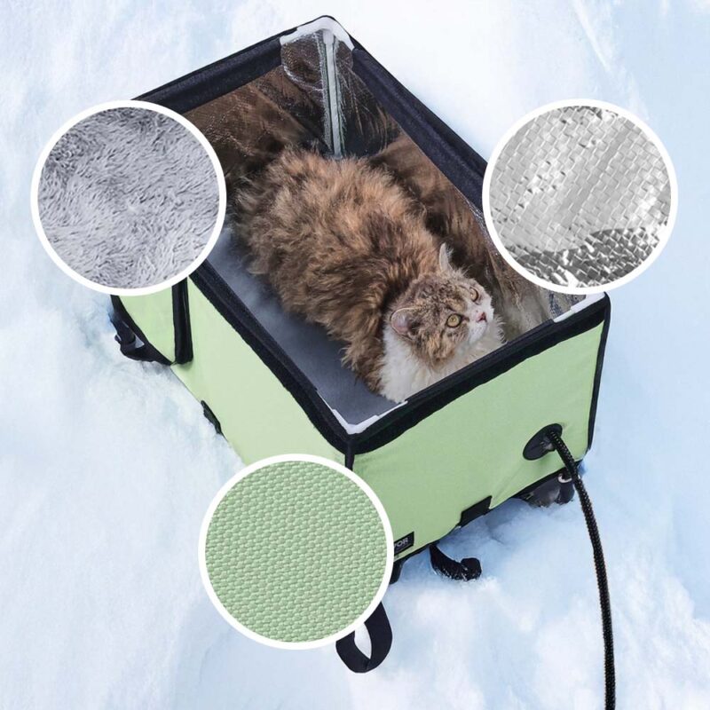 Ogrzewany domek ArcticNest dla kota - obrazek 11