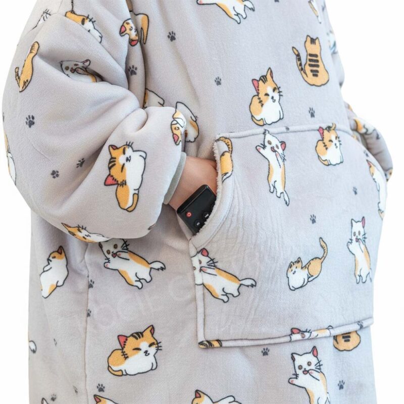 Ciepła KocoBluza LazyCat - obrazek 4