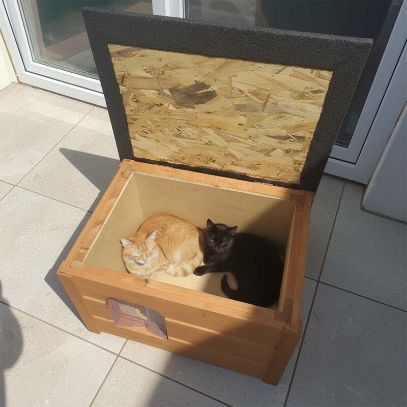 Ocieplany Domek WarmShelter dla kota - obrazek 11