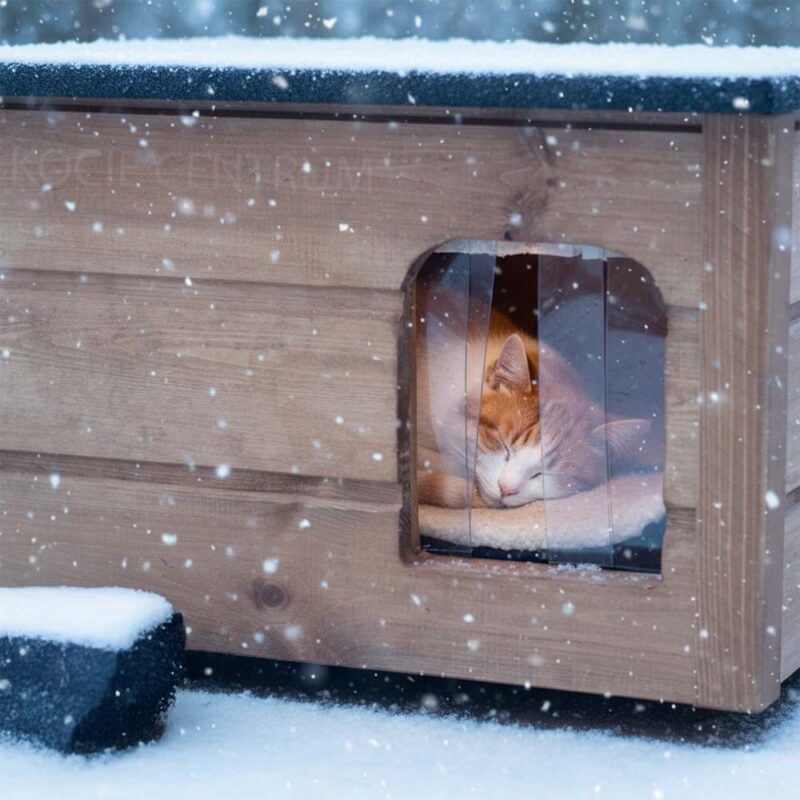 Ocieplany Domek WarmShelter dla kota - obrazek 4