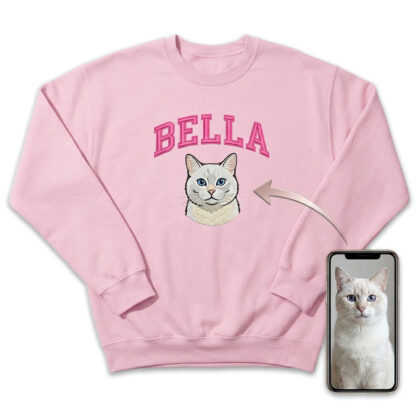 Mrucząca Bluza z Haftem Twojego Kota