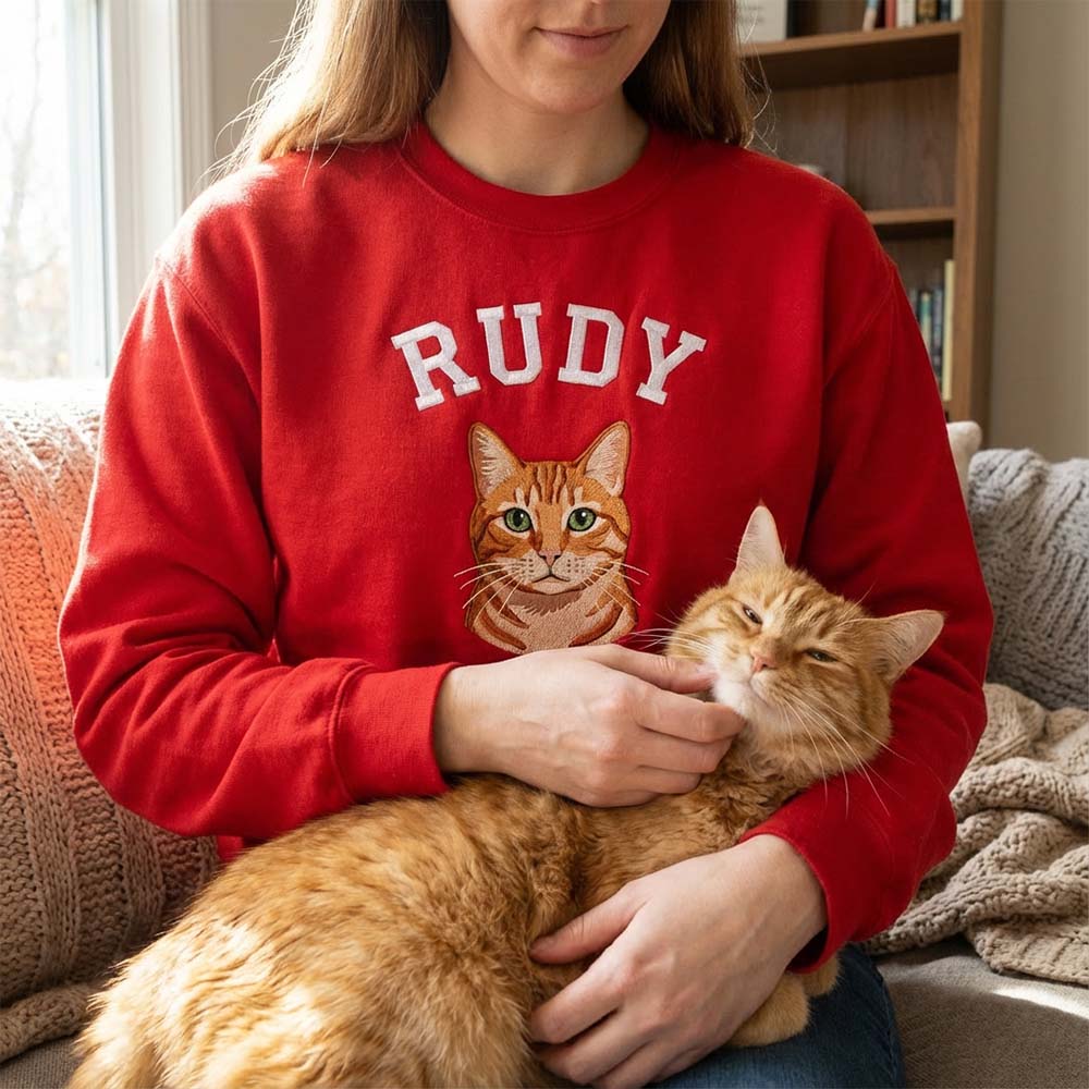 Mrucząca Bluza z Haftem Twojego Kota - obrazek 13