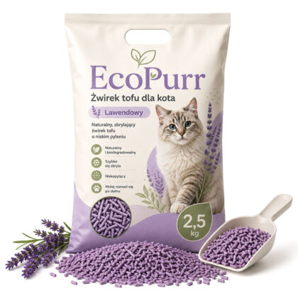 Żwirek tofu EcoPurr 2,5 kg